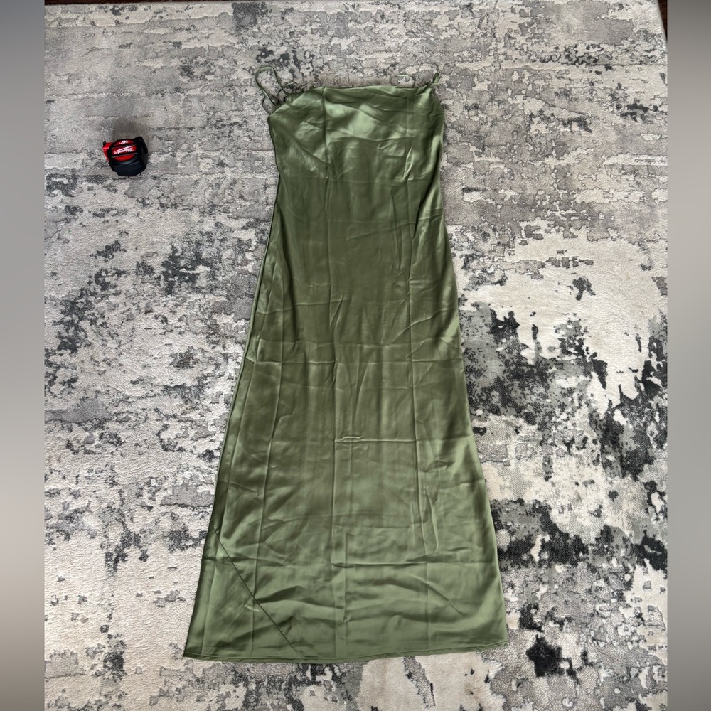OLD NAVY GREEN The Occasion by Old Navy Satin Cowl Maxi Dress - Picture 3 of 8